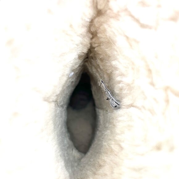 BEARPAW PURPLE SUEDE SHEEPSKIN WOOL MID CALF BOOTS - 7 SHEARLING - Picture 10 of 14